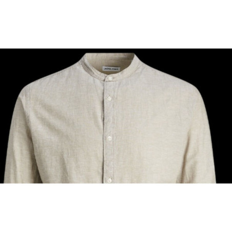 Men’s Long Sleeve Shirt Jack & Jones BLEND BAND 12248581 Beige