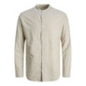 Men’s Long Sleeve Shirt Jack & Jones BLEND BAND 12248581 Beige