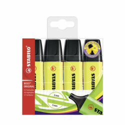 Fluorescent Marker Set Stabilo Boss Yellow (5 Units)