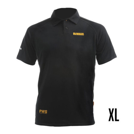 Short Sleeve Polo Shirt Dewalt Black XL