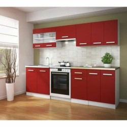 Kitchen furniture Red PVC Crystal Plastic Melamin 80 x 31 x 55 cm