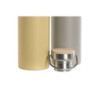 Thermal Bottle Home ESPRIT Beige Grey 500 ml (2 Units)