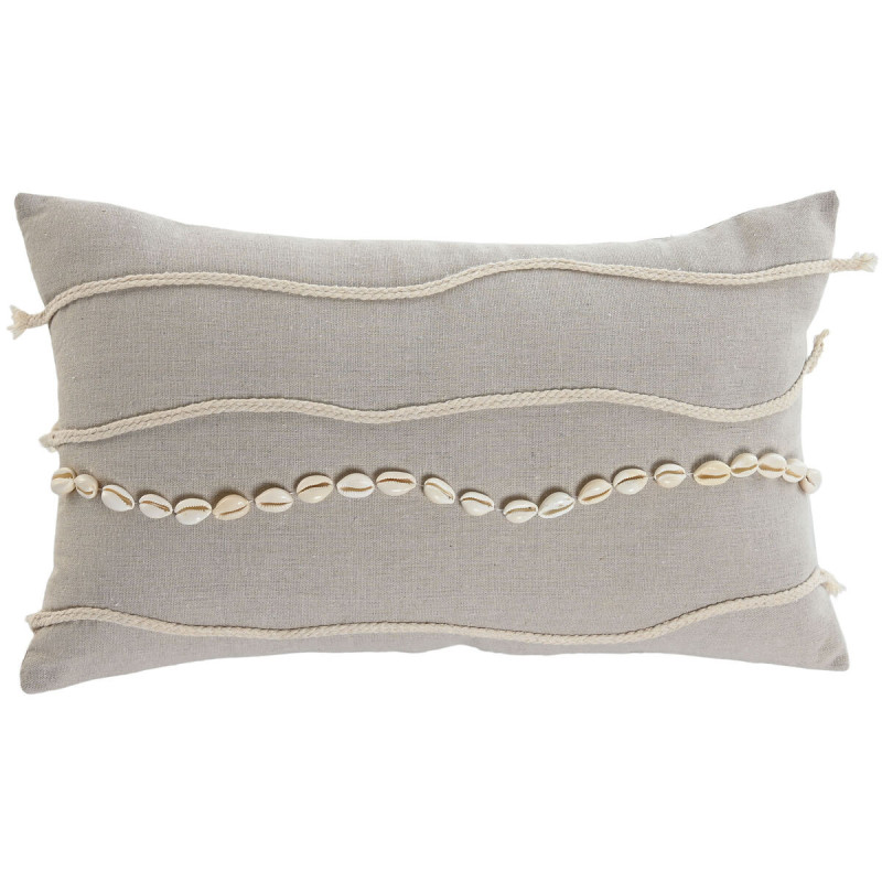 Cushion Home ESPRIT White Beige Boho 50 x 30 cm