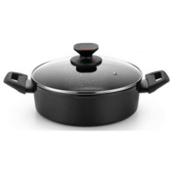 Casserole Monix TITAN ROCK Ø 24 cm Black