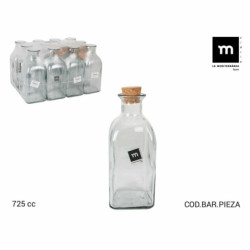 Glass Bottle La Mediterránea Medi Plug 725 ml (12 Units)