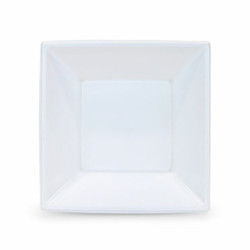 Set of reusable plates Algon Squared White Plastic 18 x 18 x 4 cm (36 Units)