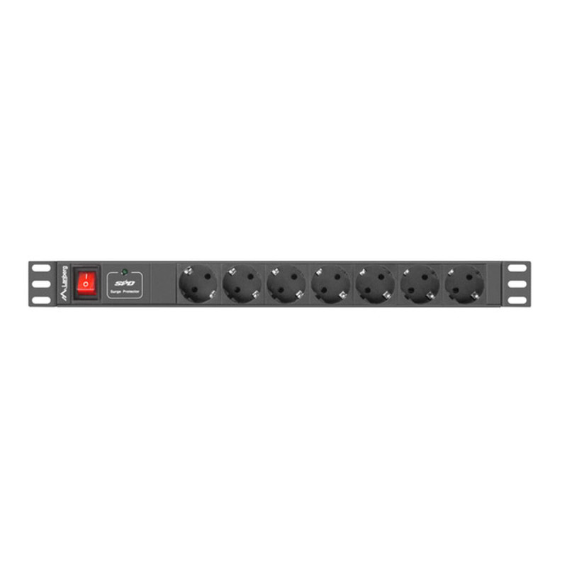 Power Socket - 7 Sockets with Switch Lanberg PDU-07F-0200-IEC-BK 2500 W 220-250 V 10 A