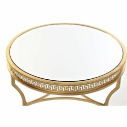 Side table DKD Home Decor Mirror Golden Metal Oriental (61 x 61 x 46 cm)