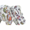 Decorative Figure DKD Home Decor 23 x 9 x 17 cm Elephant White Multicolour Colonial