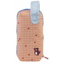 School Case with Accessories Milan Net & Lit Pink Coral 22,5 x 11,5 x 11 cm