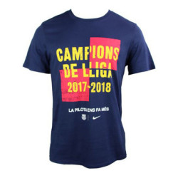 Men’s Short Sleeve T-Shirt Nike FC BARCELONA Blue