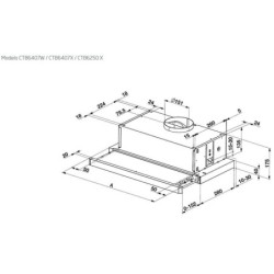 Conventional Hood BEKO CTB6250X 205W 420 m3/h Silver