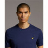 Men’s Short Sleeve T-Shirt Lyle & Scott V1-Plain  Navy Blue Men