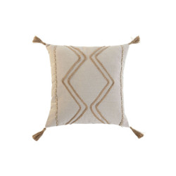 Cushion Home ESPRIT Beige Boho 45 x 5 x 45 cm