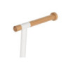 Toilet Roll Holder Home ESPRIT White Natural Metal Bamboo 22 x 16 x 68 cm