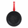 Wok Pan San Ignacio Toledo SG-6252 Aluminium Ø 28 cm Black