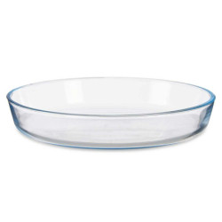 Baking tray Transparent Borosilicate Glass 25,5 x 4,5 x 25,5 cm (6 Units)