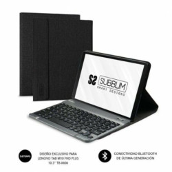 Bluetooth Keyboard with Support for Tablet Subblim SUBKT3-BTL200 Black Spanish Qwerty