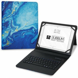 Case for Tablet and Keyboard Subblim SUBKT5-BTTB01 Blue macOS