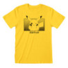 Unisex Short Sleeve T-Shirt Pokémon Pikachu Katakana Yellow