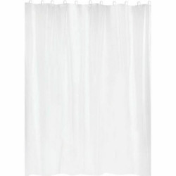 Shower Curtain Gelco White PVC PEVA 180 x 200 cm