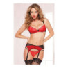 Underwear Set Seven Til Midnight Black/Red (3 pcs)