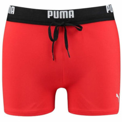 Men’s Bathing Costume Puma Logo Swim Trunk Boxer Red