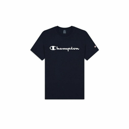 Men’s Short Sleeve T-Shirt Champion Crewneck Blue