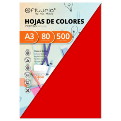 Printer Paper Fabrisa Red A3 500 Sheets