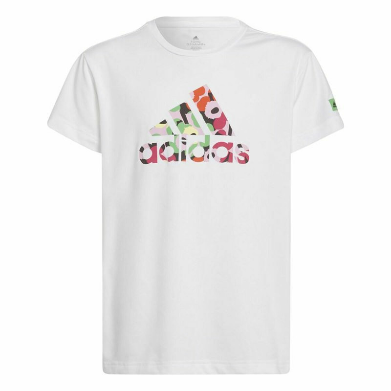 Child's Short Sleeve T-Shirt Adidas x Marimekko White