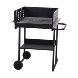 Coal Barbecue with Wheels Black (60 x 46 x 93 cm)