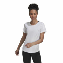 Women’s Short Sleeve T-Shirt Adidas  Run It  White