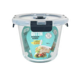 Hermetic Lunch Box Quttin Vacuum tube 700 ml 14 x 14 x 11 cm (6 Units)