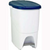 Rubbish bin Blue White Rectangular 25 L