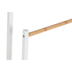 Free-Standing Towel Rack Home ESPRIT White Natural Metal Bamboo 45 x 22 x 85 cm