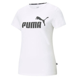 Women’s Short Sleeve T-Shirt Puma LOGO TEE 586774 02 White