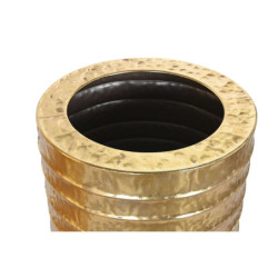 Set of Planters Home ESPRIT Golden Metal 51 x 51 x 123 cm