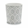 Planter Pattern White Grey Ceramic 12,3 x 12 x 12,3 cm (144 Units)