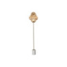 Floor Lamp Home ESPRIT Amber Crystal Marble 50 W 220 V 35 x 35 x 160 cm