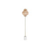 Floor Lamp Home ESPRIT Amber Crystal Marble 50 W 220 V 35 x 35 x 160 cm