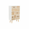 Chest of drawers DKD Home Decor White Natural Wood Paolownia wood 60 x 26 x 94 cm