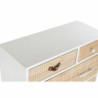 Chest of drawers DKD Home Decor White Natural Wood Paolownia wood 60 x 26 x 94 cm