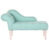 Chaise Longue Sofa DKD Home Decor 119 x 55 x 77 cm Rubber wood Green