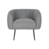 Armchair DKD Home Decor Black Grey Foam Wood Metal 81 x 75 x 73 cm