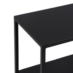 Console Black Natural Iron MDF Wood 122,5 x 22,5 x 75 cm