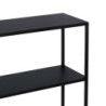 Console Black Natural Iron MDF Wood 122,5 x 22,5 x 75 cm