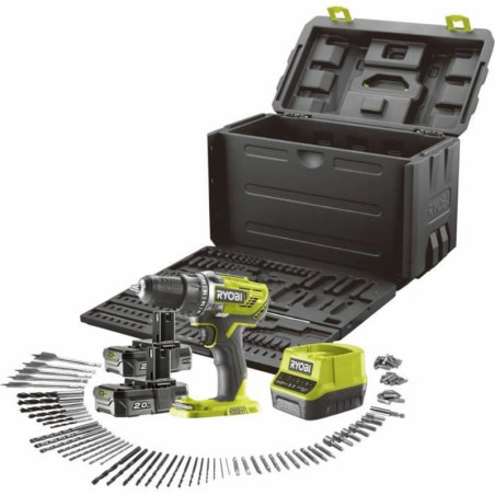 Drill Ryobi R18DD3 18 V 100 Pieces