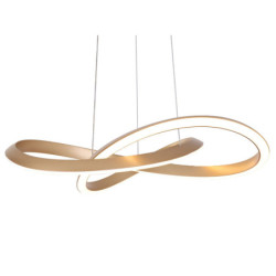 Ceiling Light Home ESPRIT White Golden Silicone Aluminium 55 W 80 x 80 x 20 cm