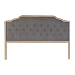 Headboard DKD Home Decor Dark grey Rubber wood 160 x 10 x 120 cm