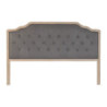 Headboard DKD Home Decor Dark grey Rubber wood 160 x 10 x 120 cm